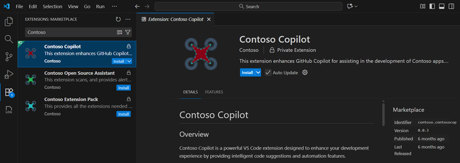 VS Code Private Marketplace