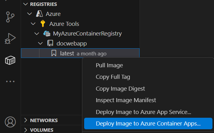 Deploy image to Azure App Service